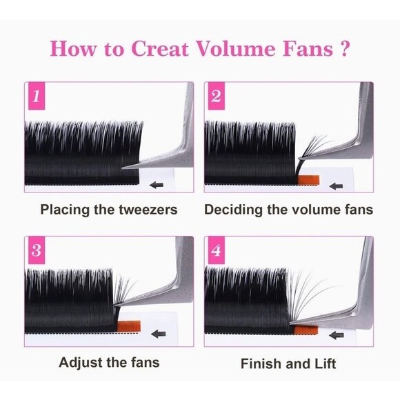 Eyelash Extensions and Toner Bundle pH Balancing Toner Volume Lash Extensions B1 - Picture 7 of 11